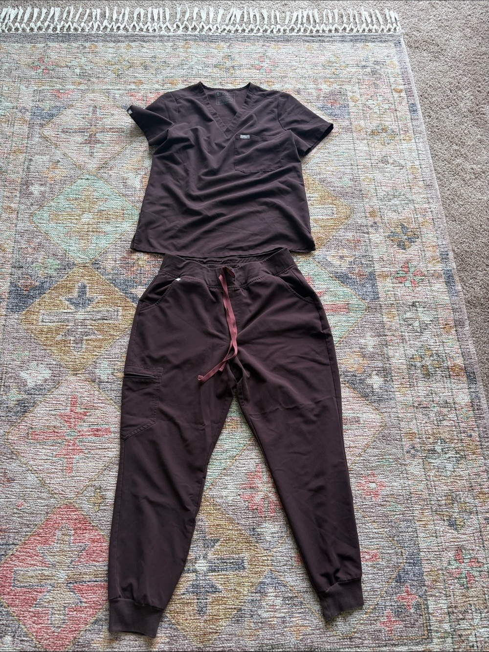 Espresso brown figs scrubs
